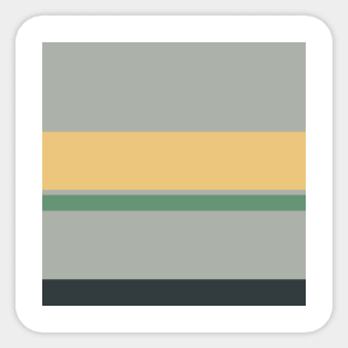 An exquisite concoction of Greyish, Onyx, Slate Green, Pale Olive Green and Sand stripes. Sticker
